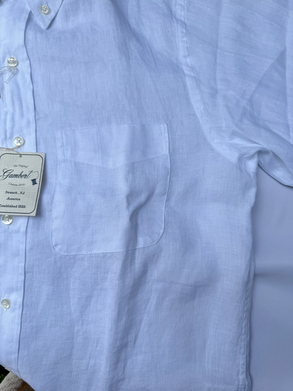 GAMBERT CUSTOM SHIRTS リネン ホワイト – Kubo Classic Style