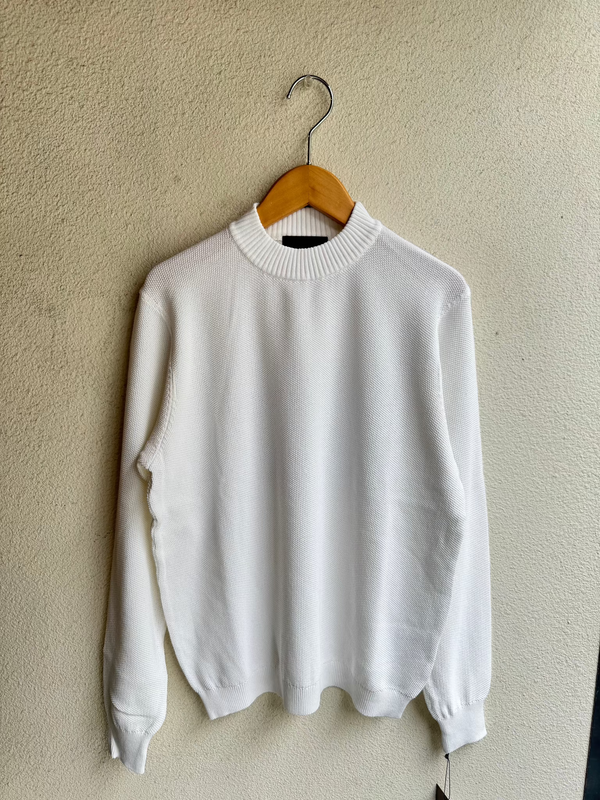 rinascenteリナシェンテ Long Flight Knit ホワイト95503A-1