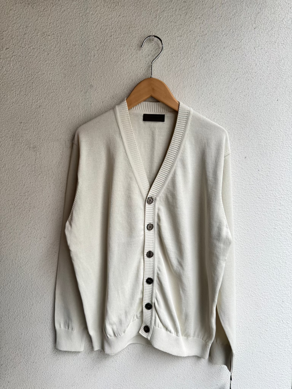 Rinascenteリナシェンテ Long transit cardigan アイボリー 96206-102
