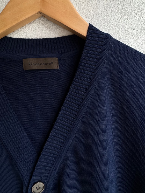 Rinascenteリナシェンテ Long transit cardigan ネイビー 96206-179