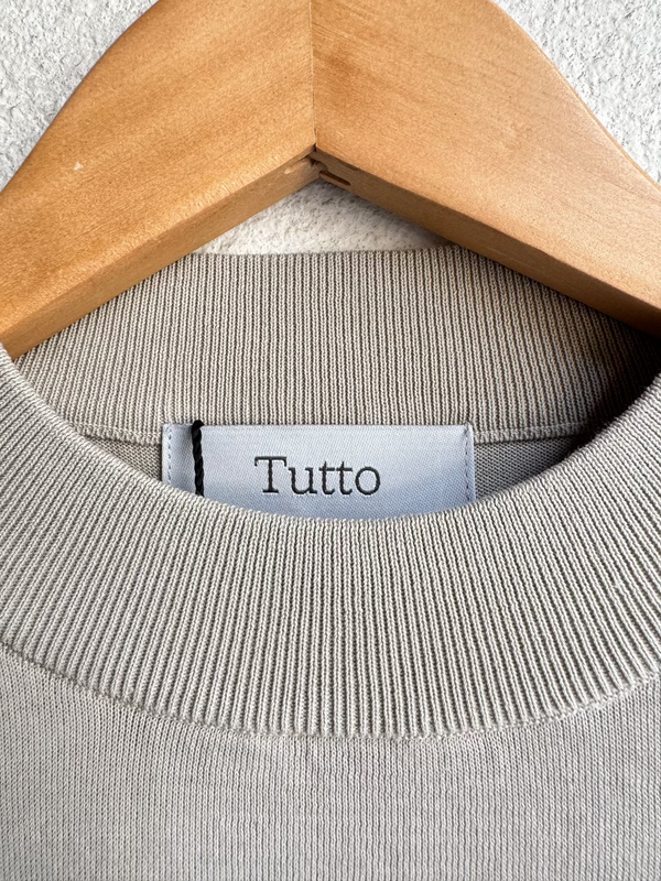 Tutto モックネックT  243-72100-8グレージュ