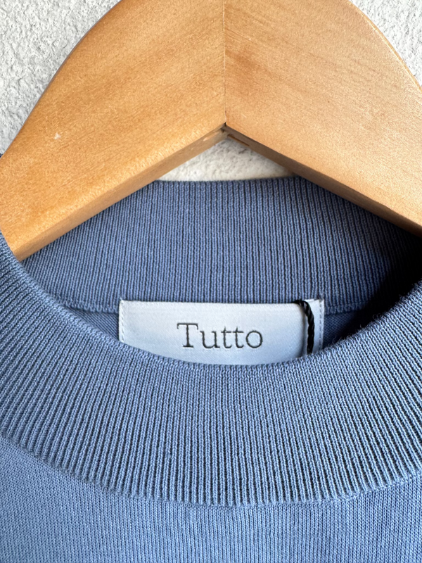 Tutto モックネックT　243-72100-175 ブルーグレー